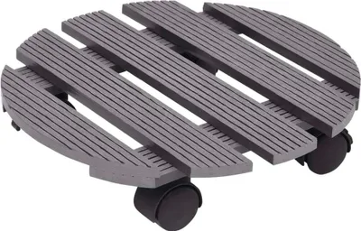 Zdjęcie produktu dla vidaXL Wałek do roślin 2 szt. Szary Ø30x7,5 cm WPC