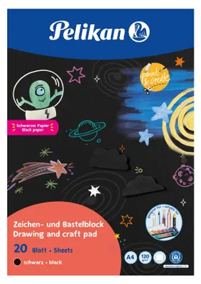 Productafbeelding van Pelikan  300002239 Pelikan Zeichenblock C4/20, DIN A4, 120 g/qm, 20 Blatt