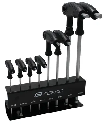 Produktbild von 8erSet Sechskantschlüsseln FORCE 2-10 mm, mit Halter