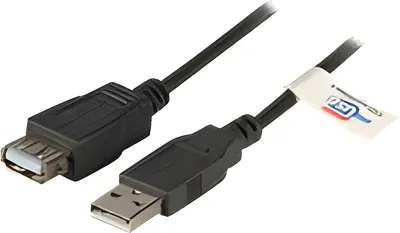 Obrázek produktu pro EFB Elektronik K5220SW.1,8, 1,8 m, USB A, USB A, USB 2.0, 0,48 Gbit/s, Černá