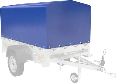 Produktbild von UNITRAILER Anhängerplane 200x106 cm Blau Hochplane 80 cm