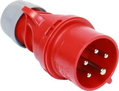 Produktbild von CEE-Phasenwenderstecker, 16 A, IP44 5-polig, 400 V, 6h