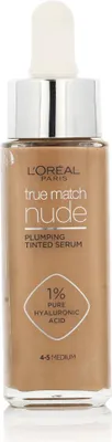 Image de LOreal Paris True Match Tinted Serum 4 5 Medium Sérum teinté, enrichi de 1 acide hyaluronique, 30 ml