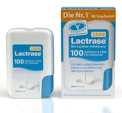Immagine prodotto di Lactrase 3.300 Fcc compresse in dispenser a scatto 100 pz