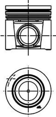 Produktbild von KOLBENSCHMIDT 40286620 Kolben für FIAT Ducato Kastenwagen (250, 290) Ducato Pritsche / Fahrgestell (250, 290) Ducato Bus (250, 290) für IVECO