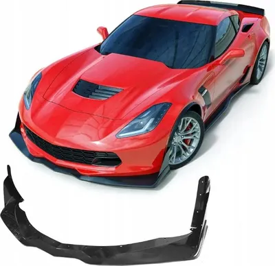 Obrázok produktu pre Rozdeľovač nárazníka farba - lesklá čierna CORVETTE C7 Stingray, Z06