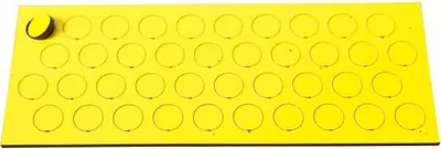 Produktbild von Magnetische Symbole Kreis 9mm VE=40 Stück zitrone