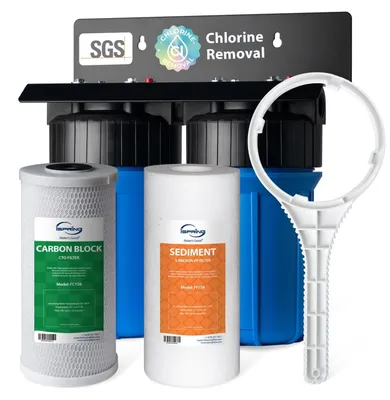 Imagen del producto de Filtro de agua de dos etapas para toda la casa, con sedimentos y carbón activado