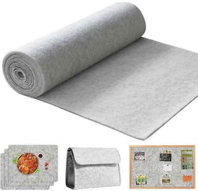 Produktbild von Viltrol 40x250 cm, 1 mm dik, per meter, lichtgrijs, DIY-Opbergtas, Patchwork, Nähen, Bastelvilt, Handwerk, Dekorative, Lichtgriß
