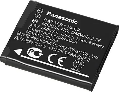 Obrázok produktu pre Panasonic DMW-BCL7E, 680 mAh, 3,6 V, Lithium-ion (Li-ion)