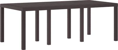 Obrázek produktu pro Zahradní stůl Hnědá 200 x 100 x 73 cm polyratan