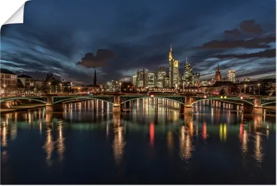 Produktbild von ARTland Poster Frankfurt am Main Größe: 120x80 cm