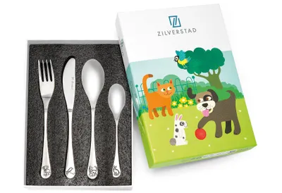 Obrázek produktu pro ZILVERSTAD Dětský příbor Zvířátka 18/10 4 kusy