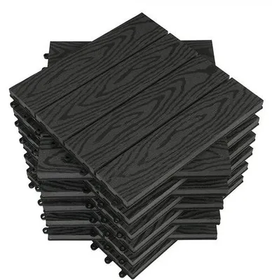 Produktbild von Famanu WPC Terrassenfliesen - langlebig und wetterbeständig - 30 cm x 30 cm x 1,8 cm