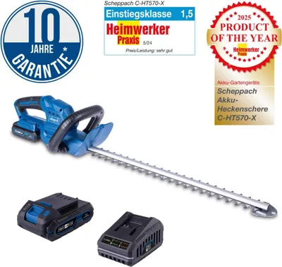 Produktbild von Scheppach Akku Heckenschere C-HT570-X 20V-IXES 1x2,0Ah Akku + Ladegerät