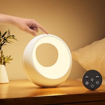 Produktbild von Nachtlampe Touch Dimmbare runde Fernbedienung, LED -Tisch Wireless RGB -Farbwechsel, Baby Nachtlicht Kinder Timer und Speicherdekoration Schlafzimmer
