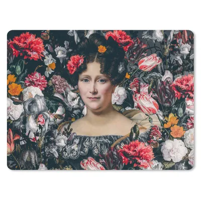 Produktbild von MuchoWow® Mauspad Mousepad Alte Meister - Blumen - Collage 23x19 cm - Mousepads - Maus Mat - Pad - Mausunterlage - Schreibtischunterlage - Mauspad