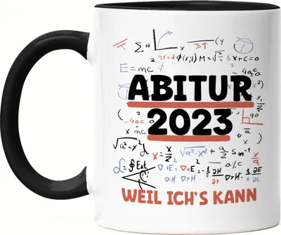 Produktbild von Abitur 2023 Weil Ich's Kann Tasse Schwarz Abiturient Abiturientin Geschenkidee Gymnasium
