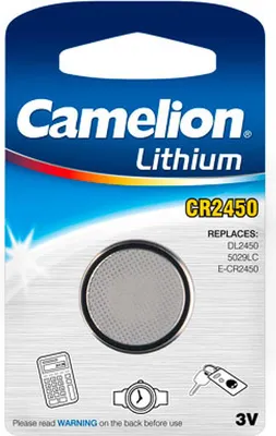 Produktbild von Lithium Knopfzelle Camelion CR2450 1er Blister