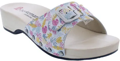 Produktbild von Berkemann Hamburg Pantolette, multicolor Leder / Print, Weite E-H 0110-098 41 1/2