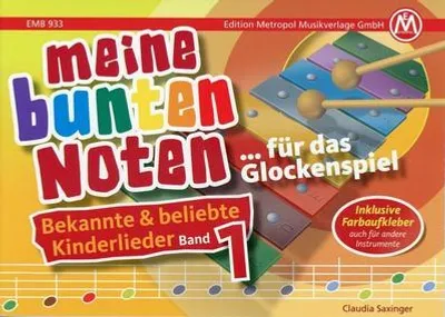 Produktbild von Meine bunten Noten für das Glockenspiel Kinderlieder