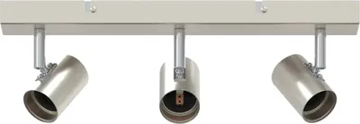 Produktbild von vidaXL Deckenstrahler mit Strahlern Nickel 38 x 6,5 x 11,5 cm Metall