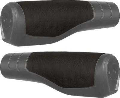 Produktbild von Herrmans Lenkergriffe 'Primo', 130 mm, Ø 22 mm, schwarz/grau (1 Paar)