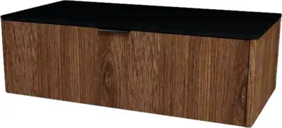 Produktbild von Devo Waschtischunterschrank mit 1 Schublade Lotos BxHxT 100 x 31 x 53 cm Frontfarbe bronze e x pressive oak