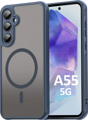 Produktbild von Handyhülle für Samsung Galaxy A55 Matt Case Schutzhülle Kratzfest Passgenau Blau
