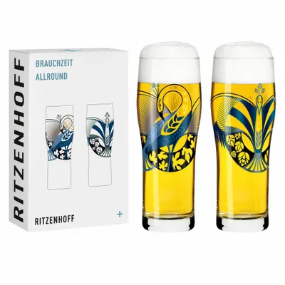 Obrázek produktu pro Ritzenhoff sada 2 pivních sklenic Brauchzeit Petra Mohr 7 a 8