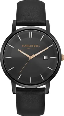 Produktbild von Kenneth Cole New York Herren-Armbanduhr Analog Quarz Leder KC15202004