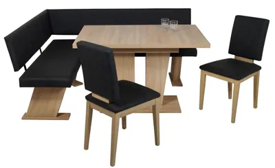 Eckbankgruppe Eckbank Essgruppe VERONA 150 x 181 cm Sonoma Eiche