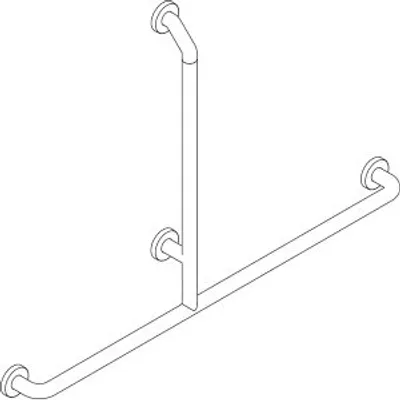 Produktbild von pba 01 Haltegriff T-Form antisuizid, PRH aus Nylon, 820x1570mm