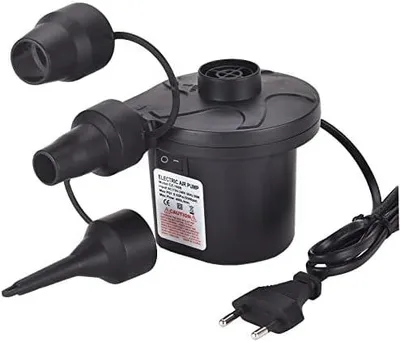 Produktbild von Elektrische Luftpumpe Luftmatratze, 2 in 1 Luftpumpe Elektrisch für Aufblasbar und Ablassen, Pumpe Luftmatratze mit 3 Düsen für luftmatratzen, Aufblasbarer Pool, Schwimmring