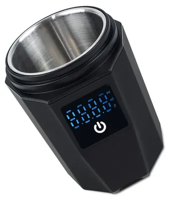 Produktbild von Wiegeschale für Kaffee – wiederaufladbarer Dosierbecher für Kaffeebohnen aus Edelstahl mit LCD-Display für zu Hause, das Büro und das Café