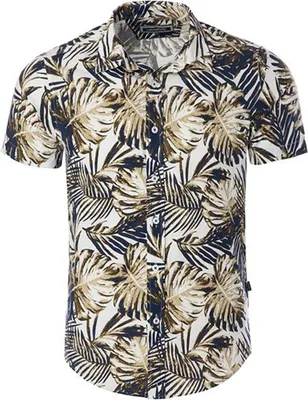 Productafbeelding van Nieuw, designer T-shirt met korte mouwen, model CARISMA CRM9162, beige met kleuraccenten, maat M