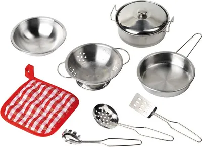 Immagine prodotto di goki 51730 Set da cucina II, argento (1 set)