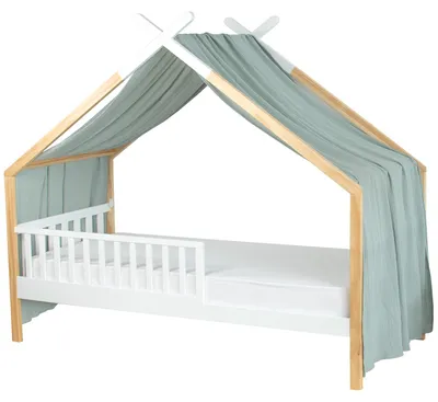 Productafbeelding van Bettbaldachin, katoenen mousseline, Jeann - 420 x 130 cm - Groen | van SEVIRA KIDS