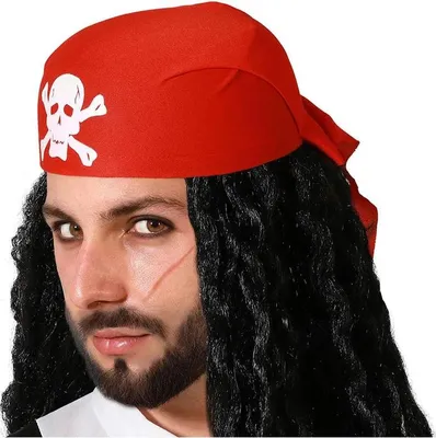 Produktbild von Atosa Piratenhut Rot  Rot One Size