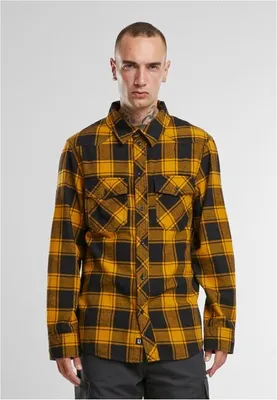 Image de Brandit checkshirt noir-jaune, XXL