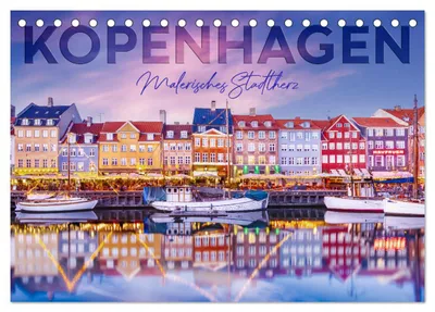 Produktbild von KOPENHAGEN Malerisches Stadtherz (Tischkalender 2027 DIN A5 quer), CALVENDO Monatskalender