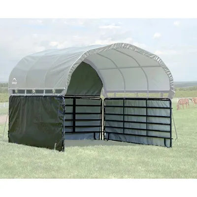 Image de Shelter Logic habillage latéral pour tente de pâturage / abri de pâturage 370 x 370 x 170 cm vert 370 x 370 x 170 cm (L x l x h) sans armature en acier