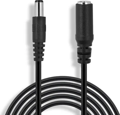 Produktbild von Wicked Chili 3m DC-Verlängerungskabel geeignet für AVM FRITZ!Box 7530 AX, 7530, 6820 LTE, 4020, 7520, 6850, 4040 - WLAN-Router Strom Netzteil Stecker Kabel Verlängerung (2.5 x 5.5 mm) schwarz