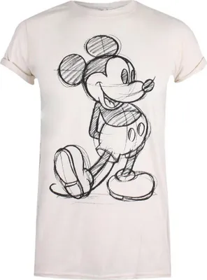 Image de Disney - T-shirt pour femme TV568 (M) (Naturel/Noir)