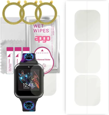 Produktbild von apgo 3 Stück Schutzfolie, Matt, kompatibel mit Accutime AVG4608AZ Smartwatch, Hydrogel Displayschutzfolie mit Positionierhilfe, Displayfolie, robust und kratzfest