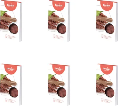 Zdjęcie produktu dla Bolsius - True Scents - Wax melts - 6 sztuk w opakowaniu - Oud Wood - Value pack - 36 sztuk - 6 opakowań