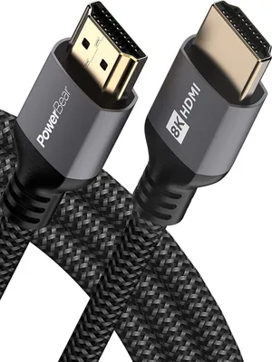 Produktbild von PowerBear 4K / 8K HDMI Kabel 2m | 18Gbps Hochgeschwindigkeit HDMI Kabel, geflochtenes Nylon &