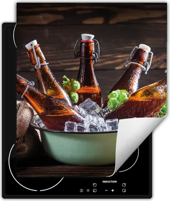 Immagine prodotto di DarHaus piastra di copertura 45x52 cm tappetino antiscivolo arrotolabile, birra - legno