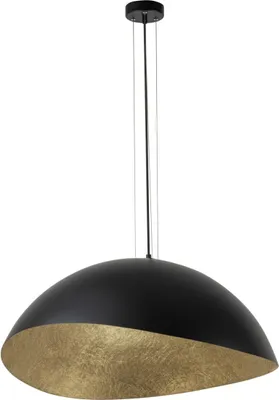Obrázek produktu pro Dekorativní závěsné svítidlo černo-zlaté kulaté nepravidelné stínidlo 89 cm Solaria 1xE27 15W Sigma Lighting