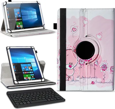 Produktbild von Tablet Tasche Tastatur Hülle Samsung Galaxy Tab A8 Schutzhülle Bluetooth CoverFarben:Motiv 1